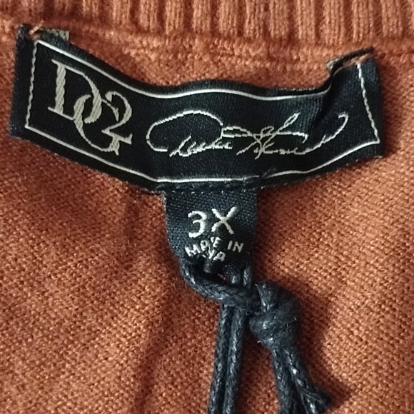 DG2 by Diane Gilman: Turtleneck Sweater, Size 3X, Clay Rust - Picture 5 of 8